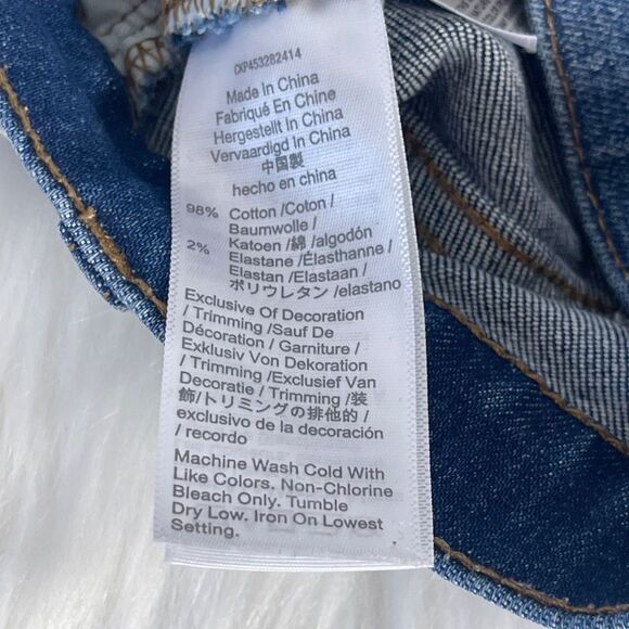 Madewell High Rise Denim Cuffed Cutoff Shorts Sz 23 - Picture 7 of 9